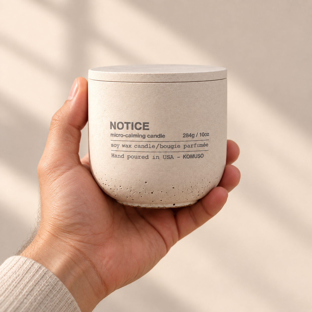 NOTICE — The Komuso Candle